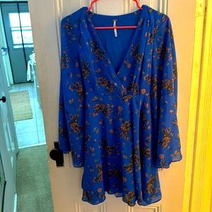 Royal Blue Free People BoHo Dress